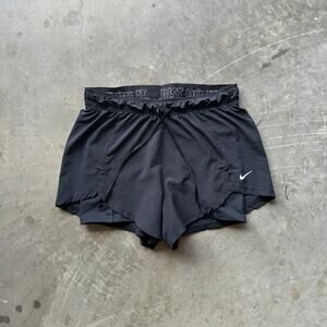 Nike Training Shorts Flex Essentials 2in1 Womens M Black Running Athletic Active
